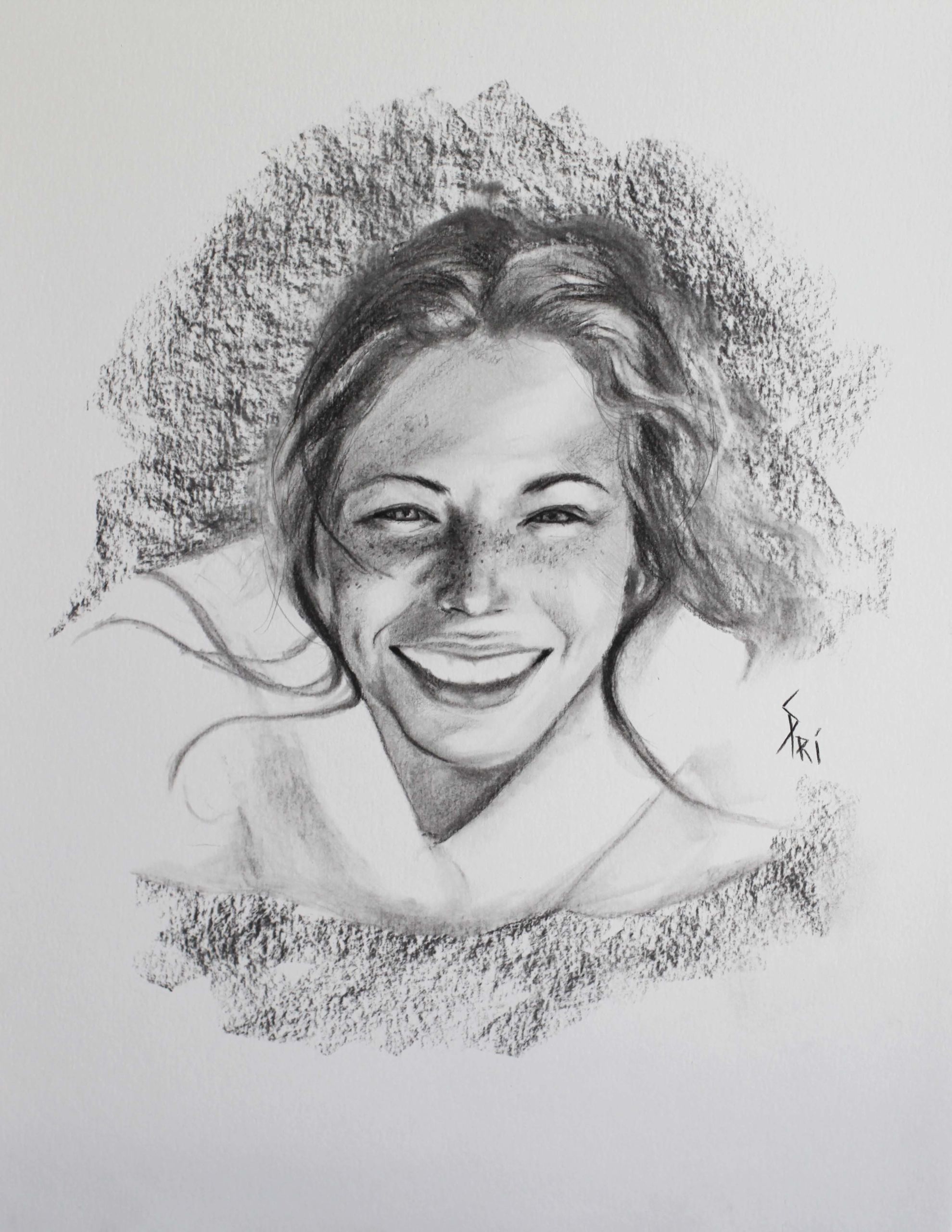 Portrait au sourire par Priscilla Seiller-Mandereau