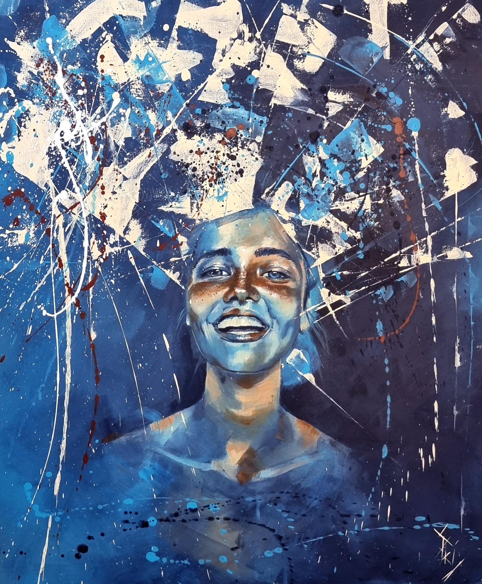 Le sourire bleu par Priscilla Seiller